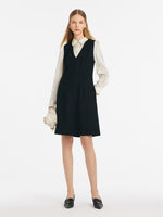 Double-Layer Patchwork Women Mini Dress GOELIA