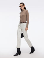 Pre-Order Denim Fleece Lined Women Ankle Length Jeans GOELIA