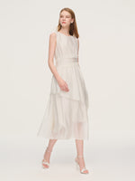 Ruffle Sleeveless Women Tiered Maxi Dress GOELIA