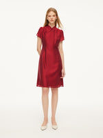 Tencel Blend Women Qipao Mini Dress GOELIA