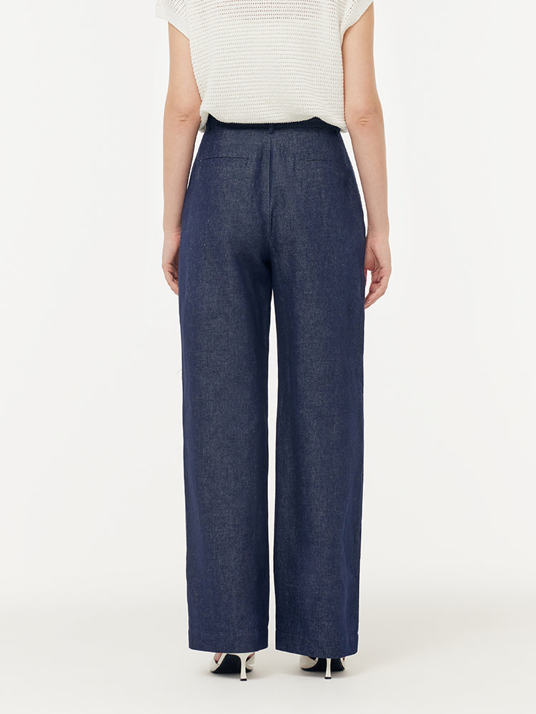 Jeans Fille Droit Bleu Denim Taille 10 Avec Ceinture Ajustable - Occasion Très Bon état - OFFRE : 1 Acheté, 1 Offert !