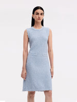 Frayed Edge Sleeveless Women Knit Mini Dress GOELIA