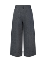 [Preview] Cashmere Wool Blend Women Ankle-Length Pants GOELIA