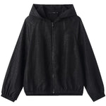 18 Momme Xiang Yun Silk Zippered Women Jacket GOELIA