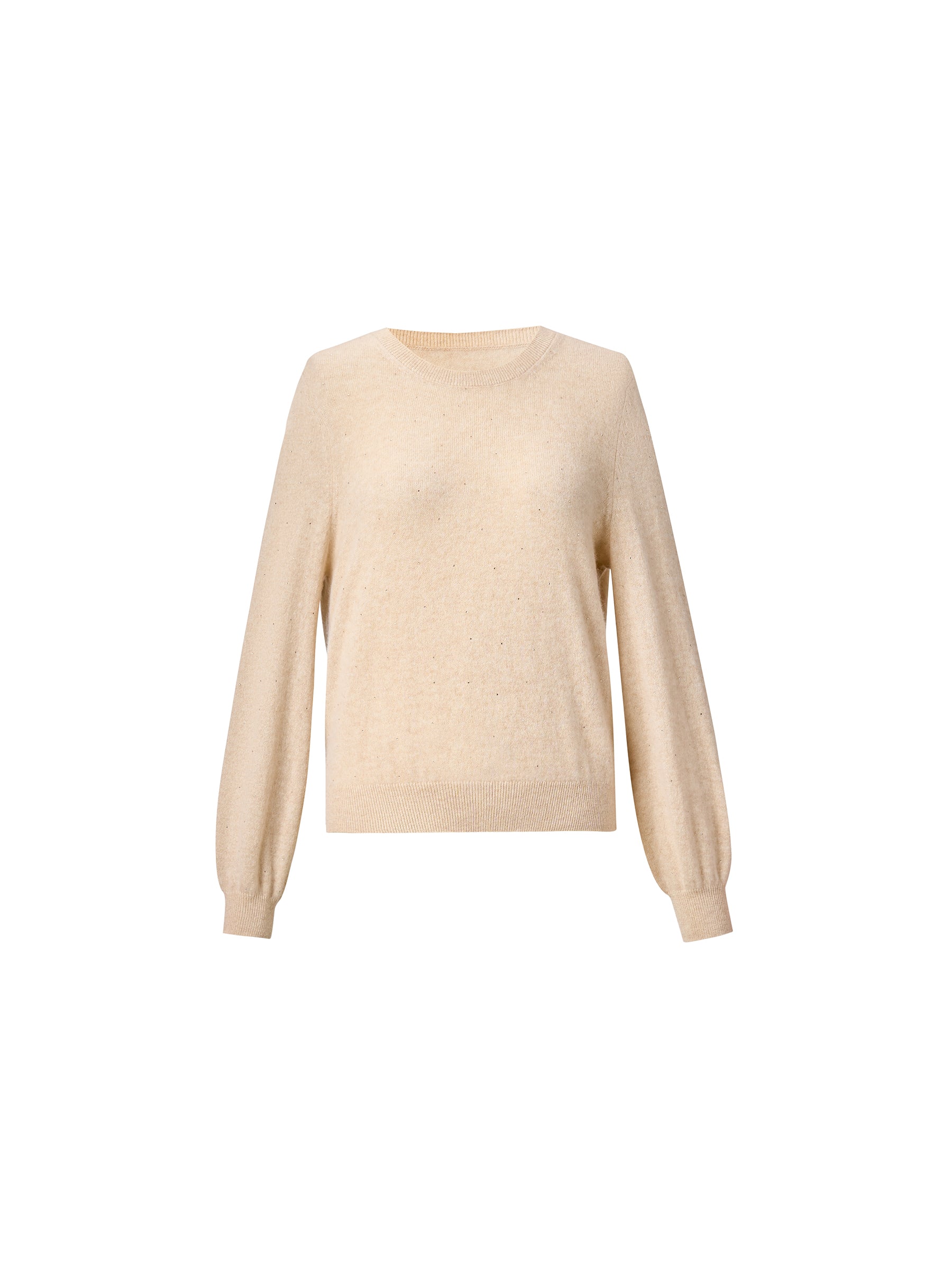 [Preview] 100% Cashmere Beaded Sequins Women Sweater GOELIA