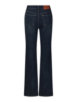 Denim Fleece Lined Women Slit Jeans GOELIA