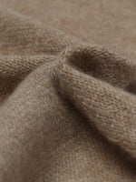 Contrast Trim Asymmectical Cashmere Scarf GOELIA