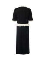 Ruffle Patchwork Women Midi Dress GOELIA