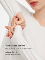 Two-pack (Black & White) Modal V-Neck Long Sleeve Top GOELIA