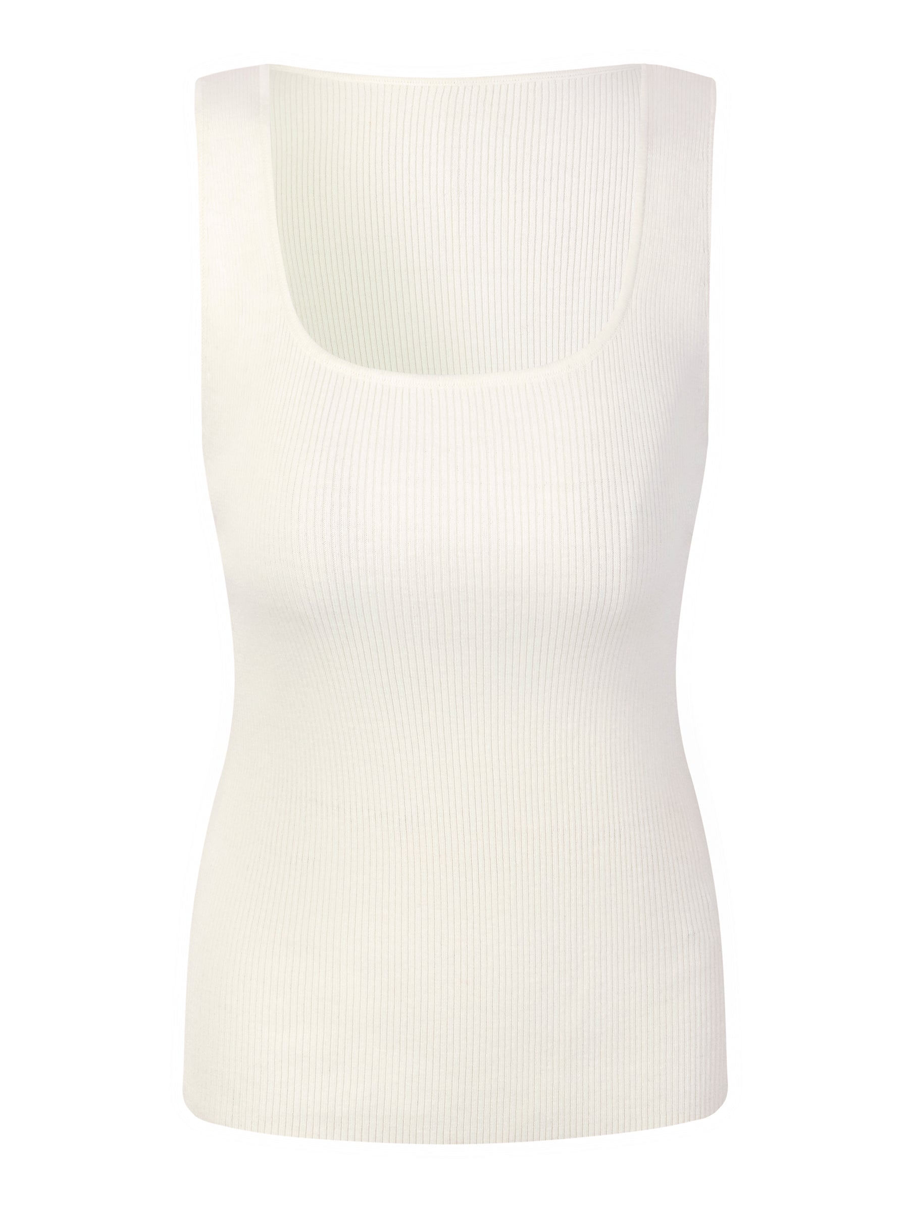 Square Neck Women Knit Tank Top GOELIA