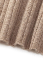 100% Cashmere Seamless Mock Neck Women Sweater GOELIA