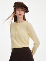 100% Cashmere Seamless Women Sweater GOELIA