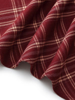 Plaid Asymmetrical Hem Women Skirt With Triangle Scarf GOELIA