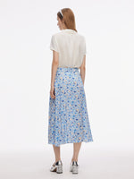 19MM Mulberry Silk Floral Print Skirt GOELIA