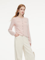 [Preview] 100% Brushed Cashmere Women Cardigan GOELIA