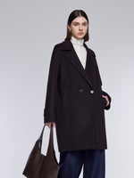 [Preview] Cashmere Wool Blend Double-Faced Women Coat GOELIA