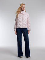 [Preview] Mandarin Collar Women Cropped Goose Down Jacket GOELIA