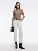 Pre-Order Denim Fleece Lined Women Ankle Length Jeans GOELIA