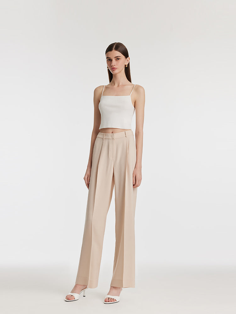 Acetate Full Length Straight Women Pants – GOELIA
