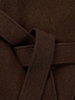 Cashmere Wool Blend Women Mid-Length Wrap Coat GOELIA