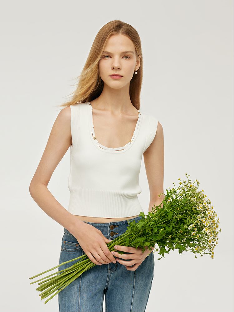 Reversible Women Knitted Tank Top GOELIA