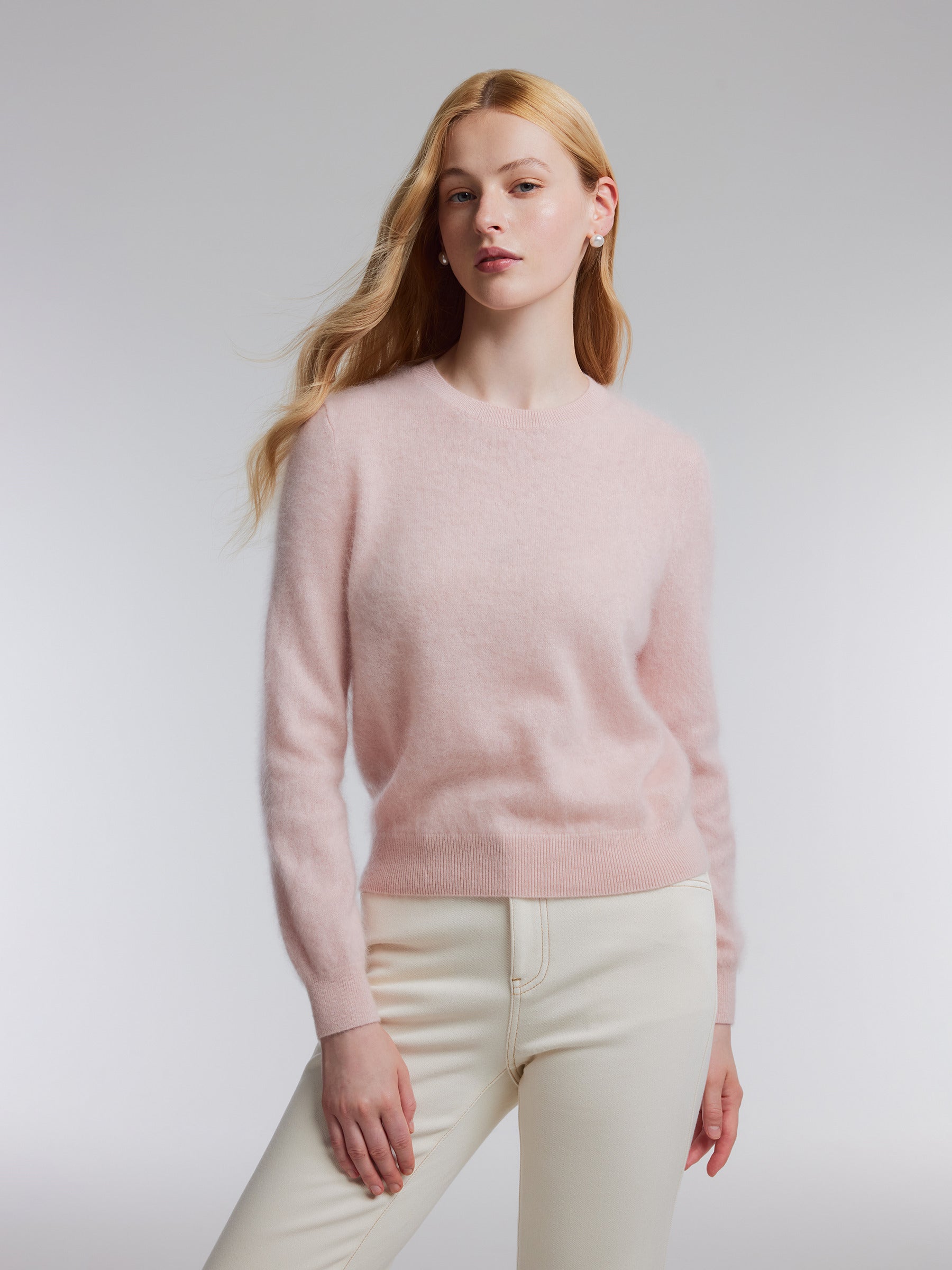 [Preview] 100% Brushed Cashmere Women Sweater GOELIA