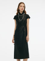16MM Xiang Yun Silk Women Qipao Midi Dress GOELIA