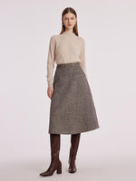 Waisted Washable Woolen Women Skirt GOELIA