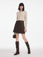 Vintage Plaid A-Line Women Mini Skirt GOELIA