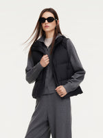 Stand Collar Zip-Up Goose Down Vest GOELIA