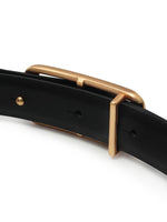 Black And Brown Simple Reversible Leather Belt GOELIA