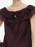 Convertible Ruffle Neck Women Top GOELIA