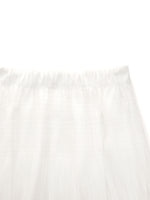 [Preview] Elastic Waist A-Line Pleated Women Mesh Skirt GOELIA