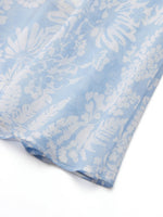 10MM Mulberry Silk Floral Print Women Skirt With Scrunchie GOELIA