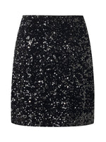 Velvet Sequins Women Mini Skirt GOELIA