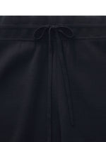 Wool Blend Drawstring Waist Women Straight Leg Knit Pants GOELIA