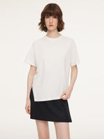 Asymmetrical Hem Heart Decorated Women T-Shirt GOELIA
