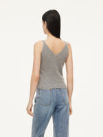 100% Cashmere Seamless Women Knit Tank Top GOELIA