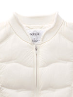 [Preview] Knit Collar Cropped Goose Down Jacket GOELIA