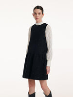 Round Neck Sequins Vest Dress GOELIA