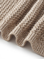 Linen Sequin-Embellished Women Open-Knit Tank Top GOELIA