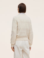 100% Wool Jacquard Women Sweater GOELIA