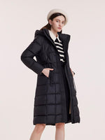 Hooded Pleated Goose Down Garment GOELIA