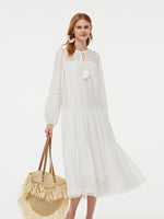 Faux Suede Vest And Maxi Dress Two-Piece Set GOELIA
