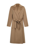 Pure Cashmere Tie-up Women Coat GOELIA