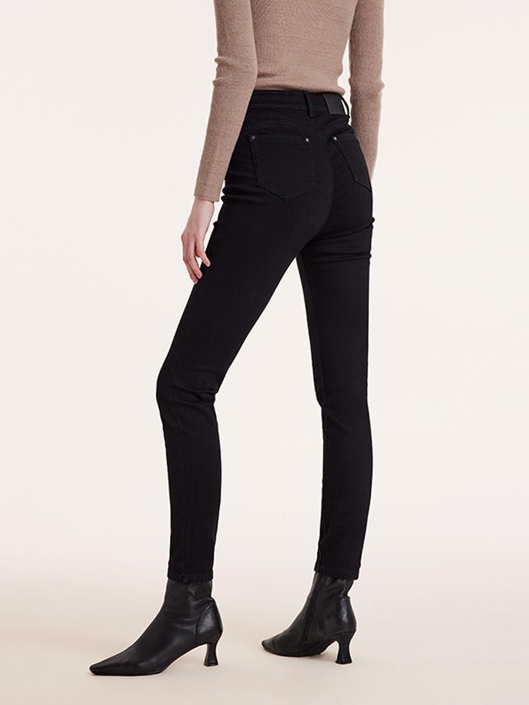 Black Denim Skinny Jeans GOELIA