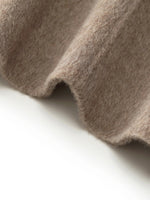 Wool Alpaca Women Overcoat With Scarf GOELIA