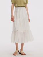 Tencel Blend Women A-Line Skirt GOELIA