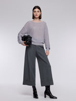 [Preview] Wool Blend Sequins Boat Neck Women Sweater GOELIA