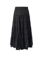 Tencel Women Tiered Maxi Skirt GOELIA